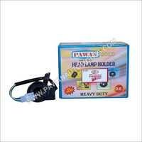 Mahindra Champion Head Lamp Holder - Color: White With Metallic Contacts