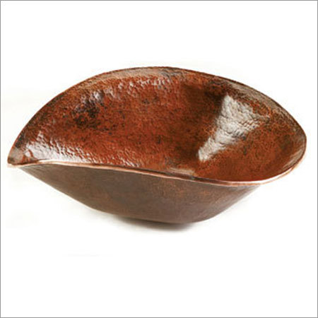 Antique Hammered Copper Bathroom Sink