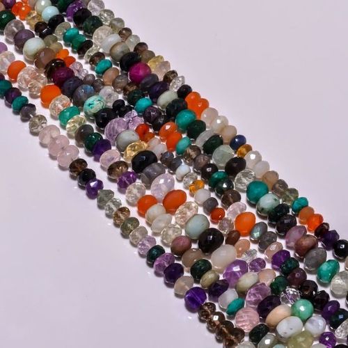 Round Brilliant Cut  Multi Stone Faceted 4-5Mm Bead