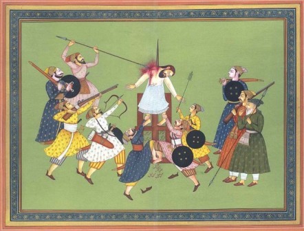 Punishment - Hand-Painted Watercolour on Cotton Canvas, 9x12 to 48x72 Inches, Classical Portrait, Intricate Detail