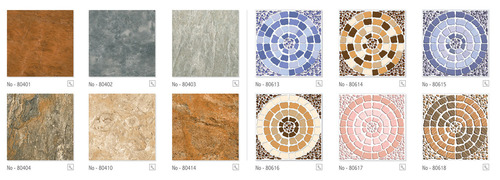 Digital Ceramic Floor Tiles - Ceramic 300x300 mm Multicolor | Glossy Finish, Anti-Skid, Stain Resistant, High Strength