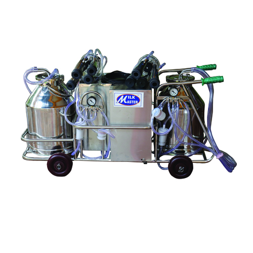 Double Cluster Semi Automatic Milking Machine