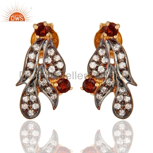 925 Silver Cubic Zircon Stud Earrings Gender: Women