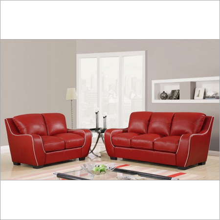 Nice Red Leather Sofa