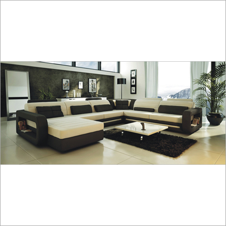 U Shape Modern Sofa Leather Corner Sofa