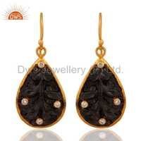 Cubic Zircon 925 Silver Handmade Earrings