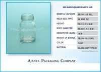 Glass Usp Type-iii Bottle - 85.0 M.l. Capacity, Flint Color, 50.0 M.m. Diameter, Rigid Material, Blow Molded Design