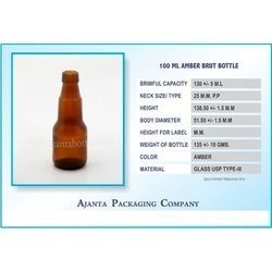 100 Ml Amber Brut Bottle