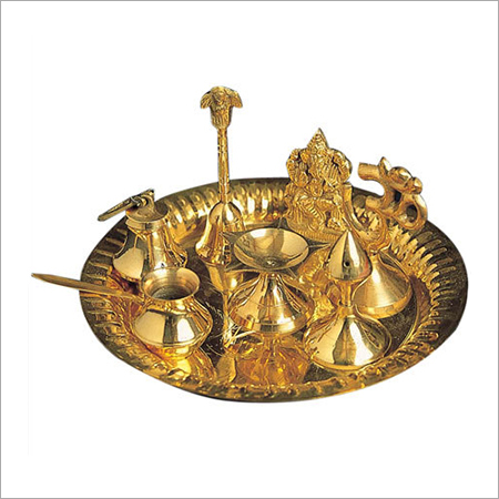 Brass Pooja Set