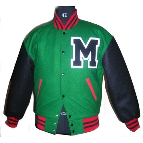 Knit Collar Varsity Jackets Filling Material: Polyester