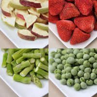 जमी हुई फल और सब्जियाँ