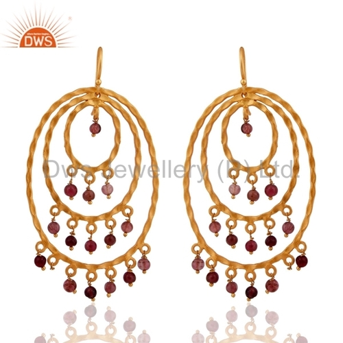 925 Silver Gemstone Beads Earring