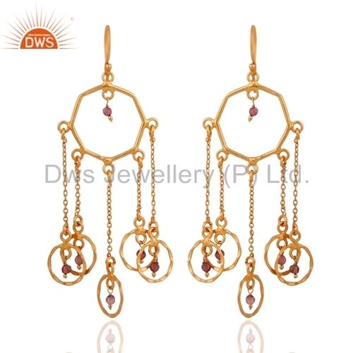 Engagement New Silver Gold Plated Earring For Womens