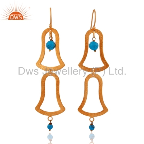 Bell Design 925 Silver Gemstone Earring