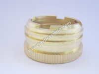 Brass Pipe Inserts - Color: Golden