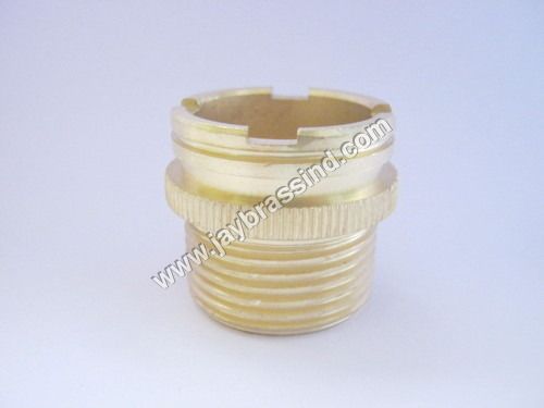 Brass Threaded Inserts - Golden Round Pipe Inserts | Durable Brass Material, Precision Threading