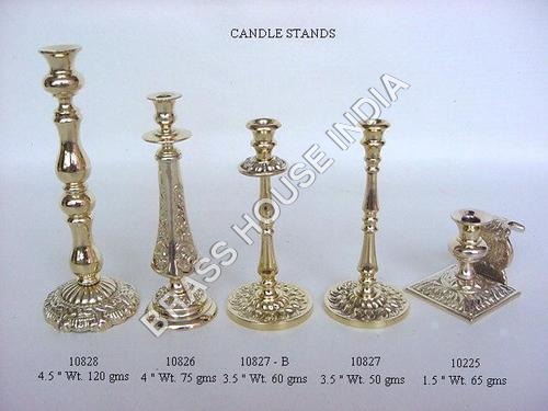 Antique Brass Candle Holder
