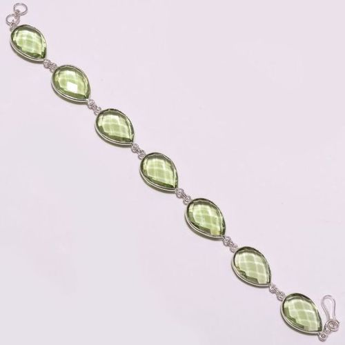  Green Amethyst connectors bracelet