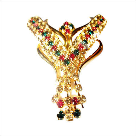 Green Gold Polish Gemstone Pendant Without Chain