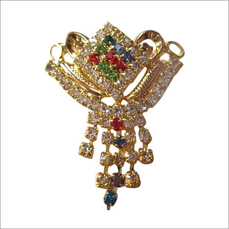 Green Gold Polish Gemstone Pendant Without Chain #