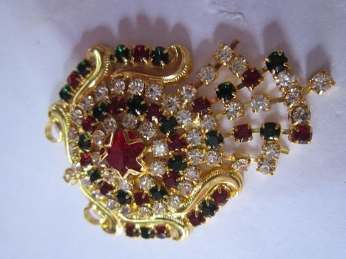 Green Gold Polish Gemstone Pendant Without Chain