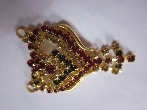 Green Gold Polish Gemstone Pendant Without Chain