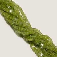 Cushion Cut Natural  Peridot  Beads