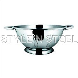Steel Colanders - Stainless Steel, 20 cm Diameter, Handle 15 cm | Durable, Rustproof, Heat Resistant, Easy Cleaning