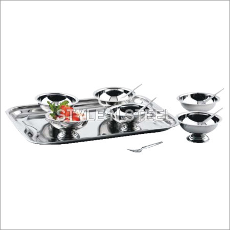 Steel Ice Cream Set