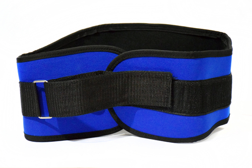Base Belt - Neoprene, 100-120cm, Blue, 10mm Thickness | Buckle Fastener, Support, Stability, Comfort, Durable, Adjustable