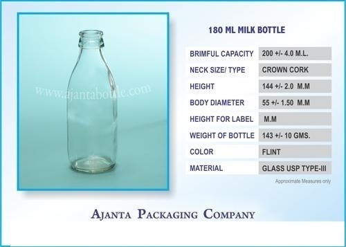 180 Ml Milk Bottle