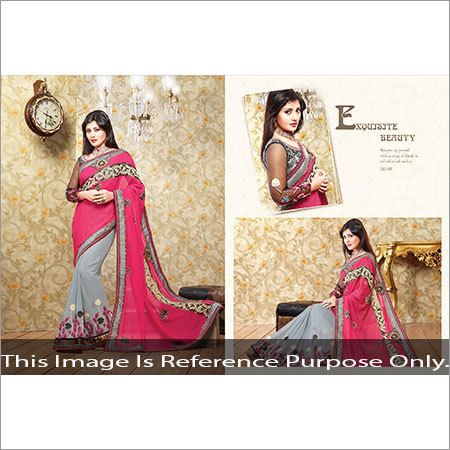 Silk Net Saree