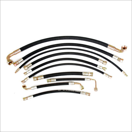 High Pressure Hydraulic Hose Assemblies - Color: Black