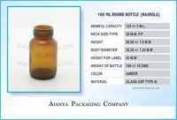 Glass 100 Ml Round Bottle (hajmola)
