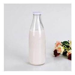 Plain Milk Packaging Glass Bottles