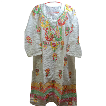 Cotton Embroidered Kurtis
