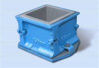 Concrete Cube Mould - C.i. 150 X 150 X 150 Mm , Mild Steel, Corrosion Proof Structure, Impact Resistant, Blue Color, 1 Year Warranty
