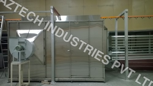 SS Walk Touch Up Booth For Powder Coating