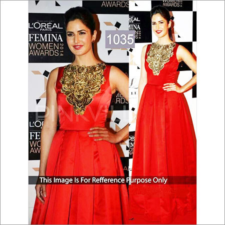 Red Party Wear Gown