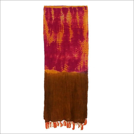 100% Silk tye dye silk scarfs of india