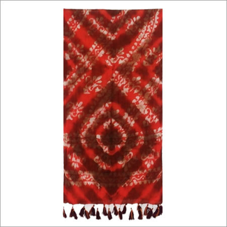 100% Silk tye dye silk scarfs of india