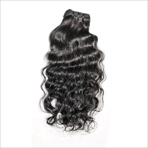 Machine Weft Curly Human Hair - Remy Indian Human Hair, 203.2 - 1016 mm Length , Natural Brown, Black, Blonde, Light Brown | Lustrous, Easy-to-Attach Clips, 4-Year Warranty, Lice Free
