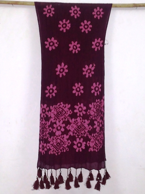 100% Silk tye dye silk scarfs of india