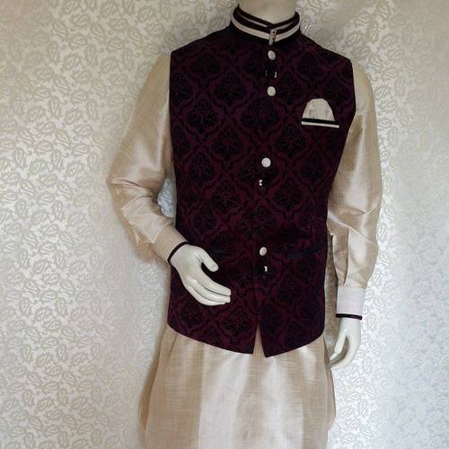 KURTA PYJAMA WITH WAIST COAT.