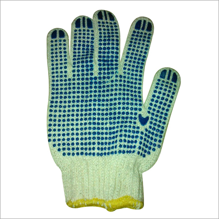 cotton dotted gloves