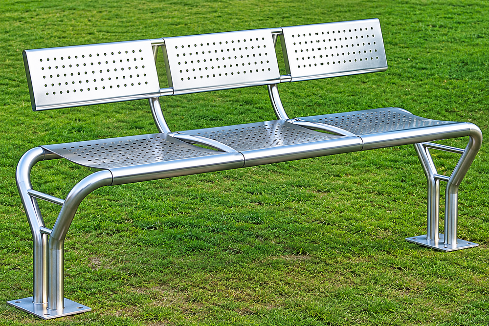 Steel Bench - Finish: Polished