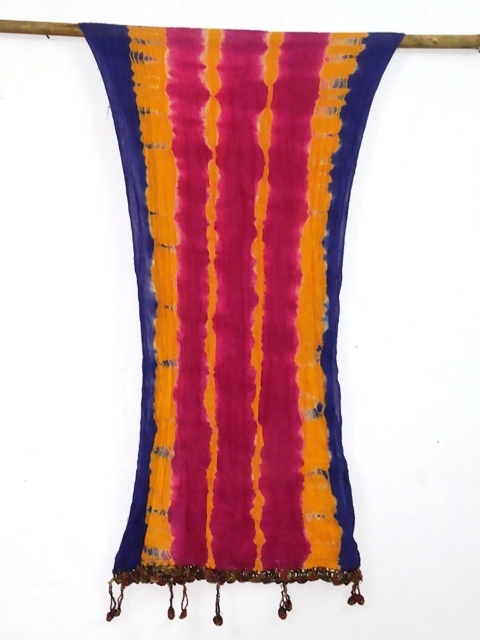 100% Silk tye dye silk scarfs of india