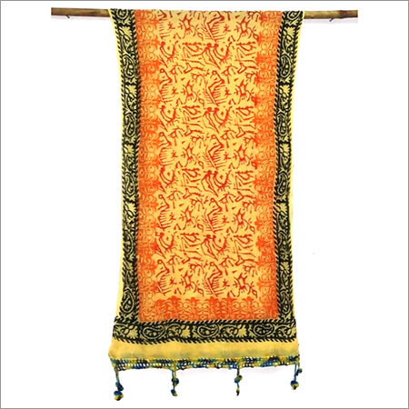 100% Silk tye dye silk scarfs of india