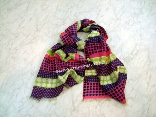 Cotton Silk Printed Scarf Manufacturer