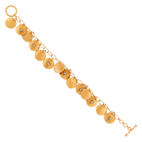 White Zircon Gold Plated Fashion Bracelet Gender: Women